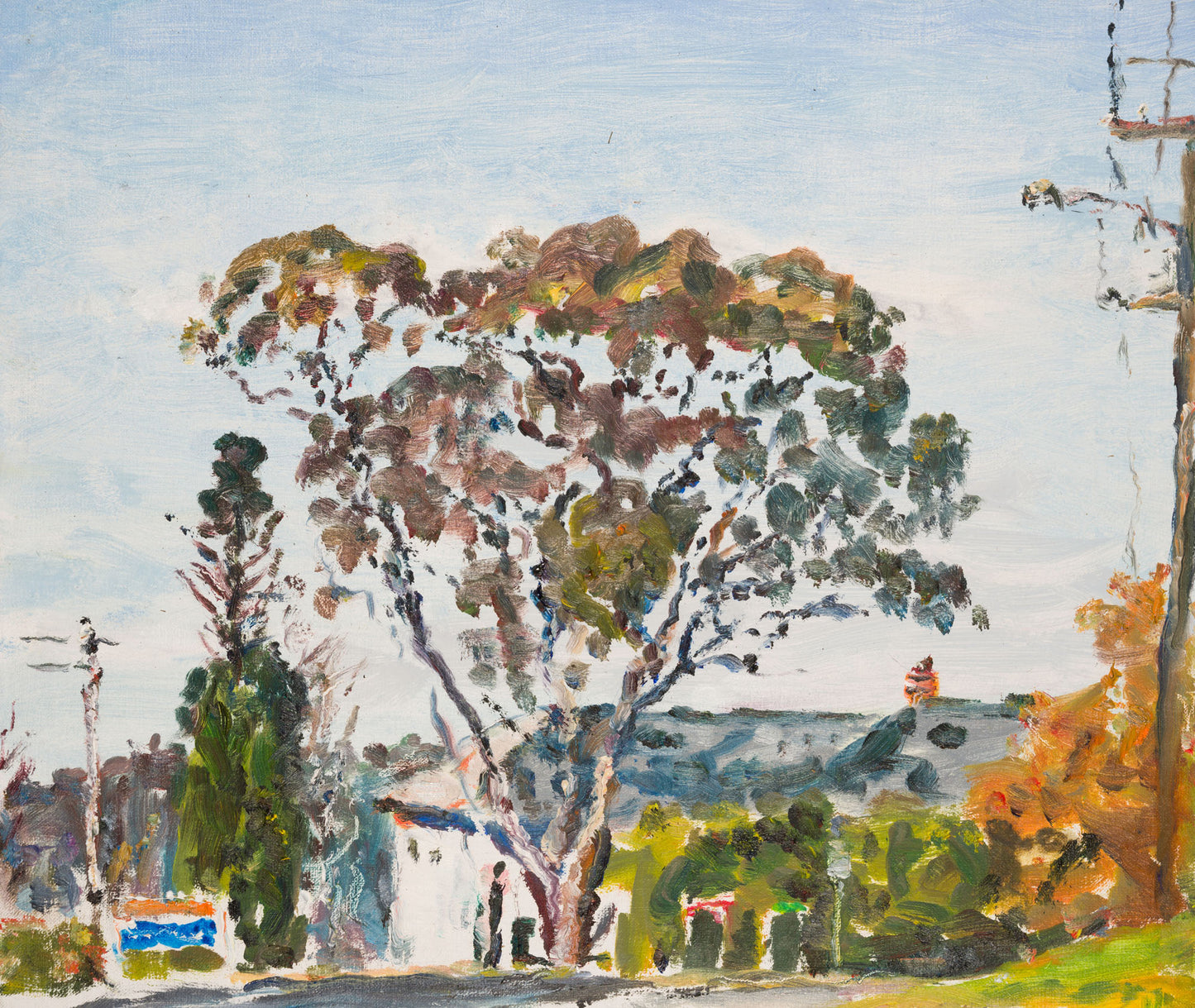 Tom Carment - White House and Eucalypt, Sublime Point Road, Leura