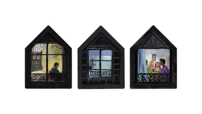Wendy Sharpe - Three Paris Windows #3