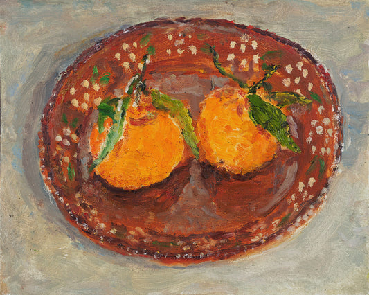 Tom Carment - Viv's Mandarins on a Portugese Plate