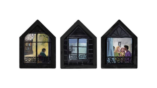 Wendy Sharpe - Three Paris Windows #3